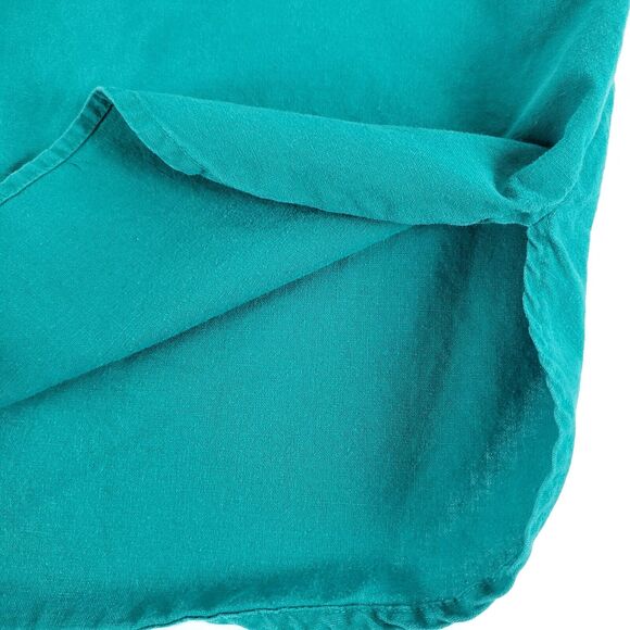 VINTAGE The North Face Mens SIZE M/L Green Button Down Shirt 70s 80s Long Sleeve - Picture 2 of 9